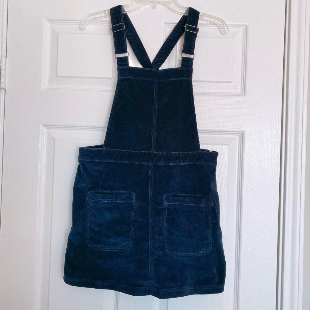 UO COOPERATIVE Navy Corduroy Overall Dress